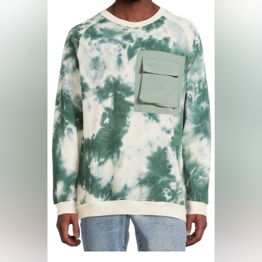 Men's American Stitch Green tie dye sweatshirt size M